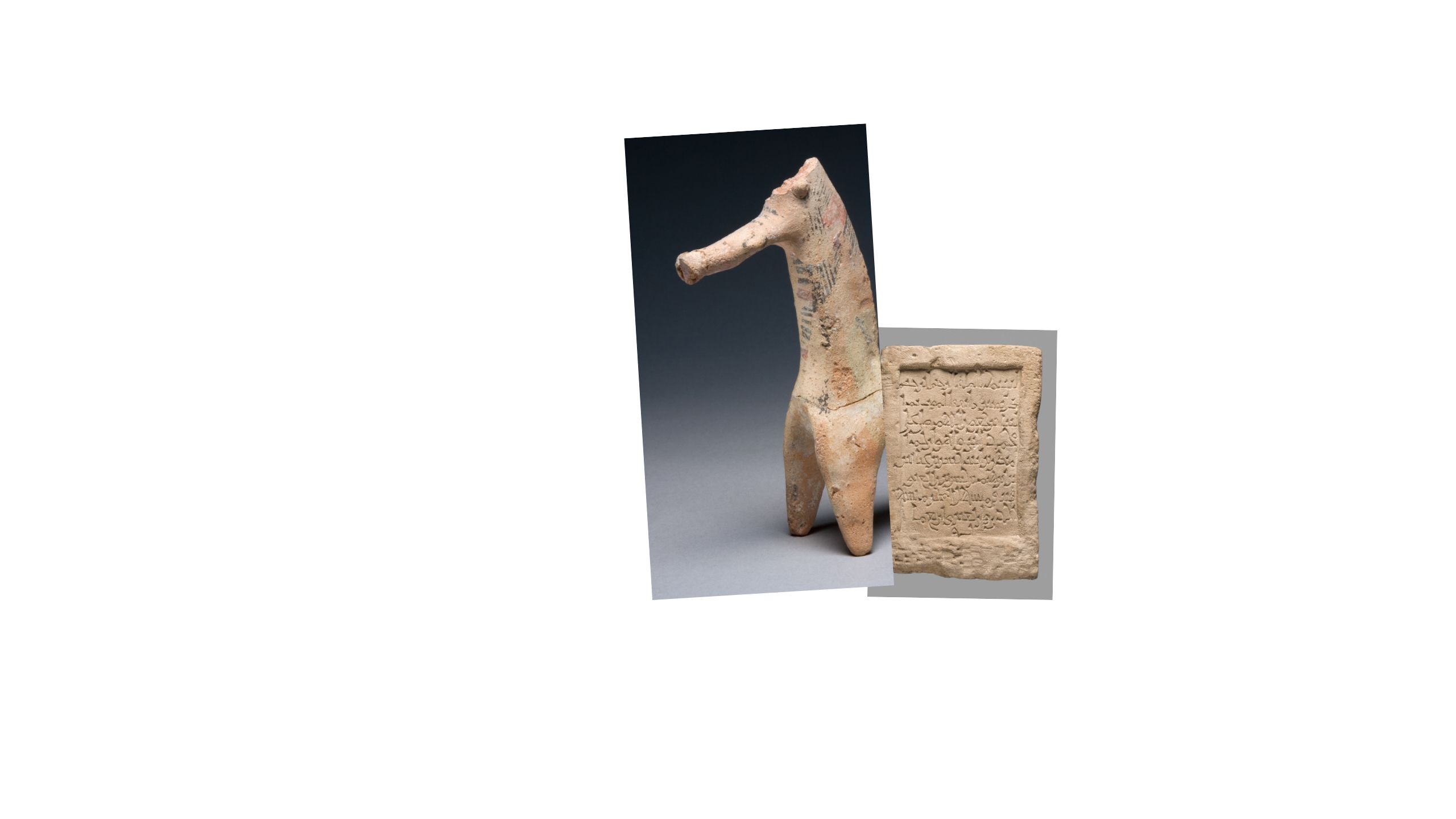 Different objects merging to create a horse like creature