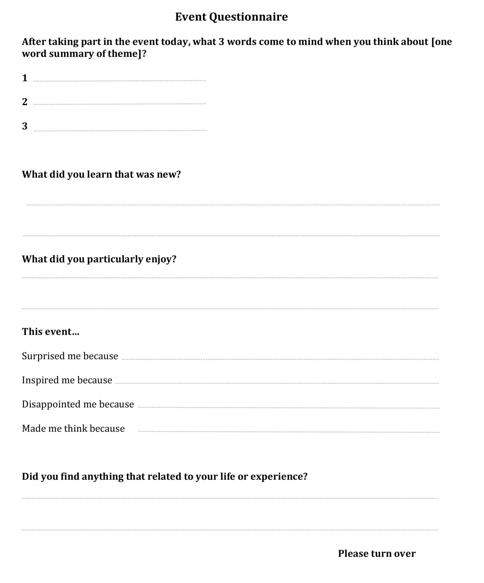 Sample Feedback Surveys - Cambridge University Museums