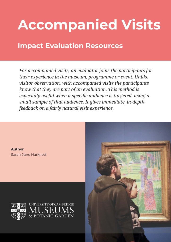 Page one of the Accompanied Visits Impact Evaluation Resource PDF.