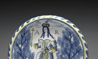 Dish depicting Queen Anne