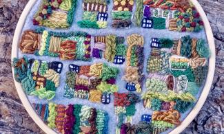 an embroidery of an allotment