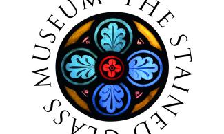 Stained Glass Museum logo featuring a stained glass 'roundel'