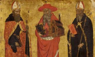 st jerome st augustine and st benedict unknown artist