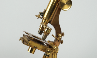 Brass microscope