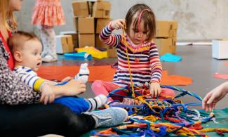 toddler playing at early years studio