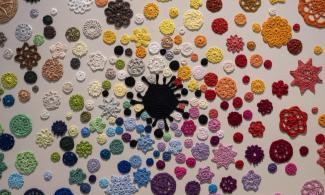 An explosion of colour captured in crochet