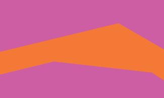 Abstract orange and pink shape