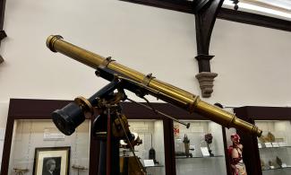 Located in the Main Gallery at the Whipple Museum is the Royal Century 5-inch refracting telescope, Object Number Wh.5612