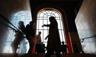 People in the museum