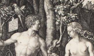 Image: Albrecht Dürer, Adam and Eve, 1504, Engraving, black carbon ink on paper © The Fitzwilliam Museum, University of Cambridge