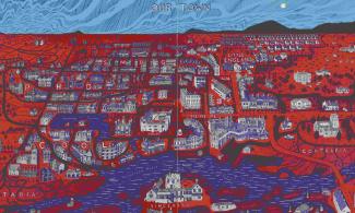 Grayson Perry, Our Town painting. Image copyrighted to Grayson Perry and Paragon | Contemporary Editions Ltd, London