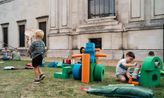 Children playing outside