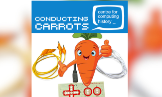Image showing the Makey-Makey device and some carrots making music