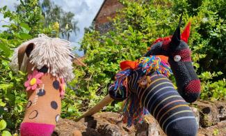 Hobby horses made from socks