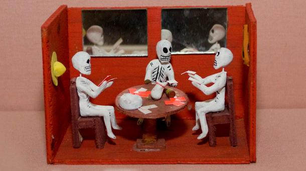 Day of the Dead artifact including Gambling Skeletons
