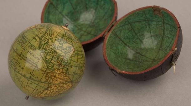 Globes on display at the whipple