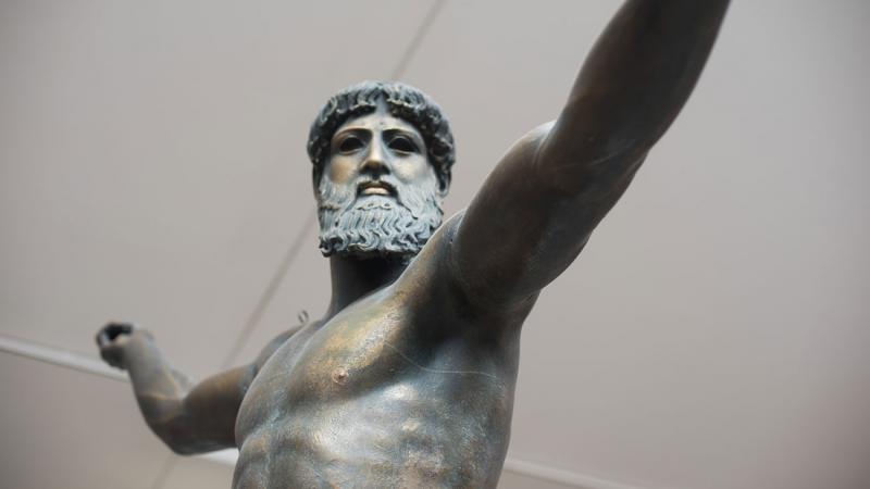A cast of Zeus from the museum collection 