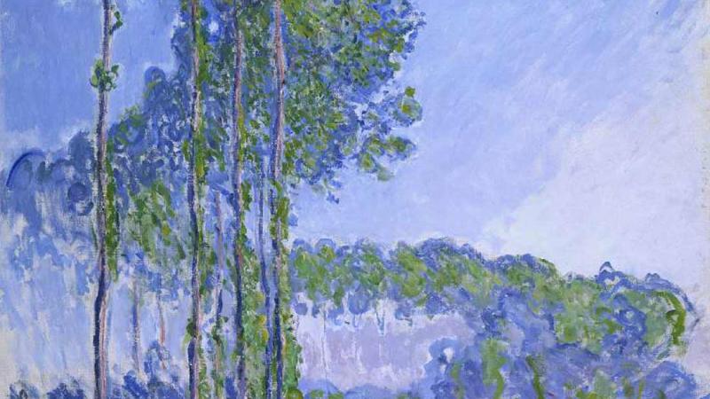 Les Peupliers by Claude Monet