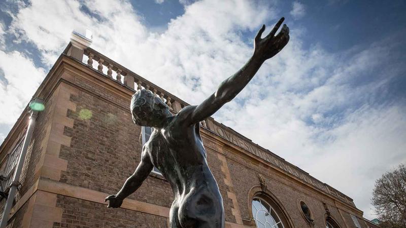 Outside the polar museum