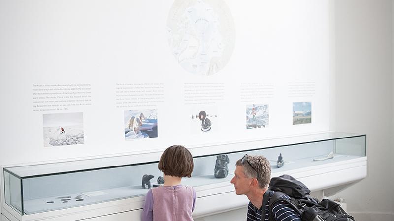 The North Pole exhibit at the Polar Museum