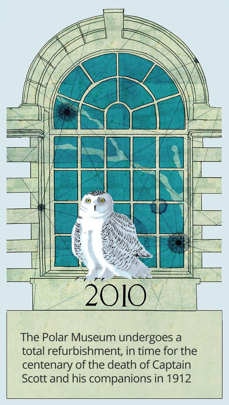 2010: The Polar Museum undergoes a total refurbishment, in time for the centenary of the death of Captain Scott and his companions in 1912.