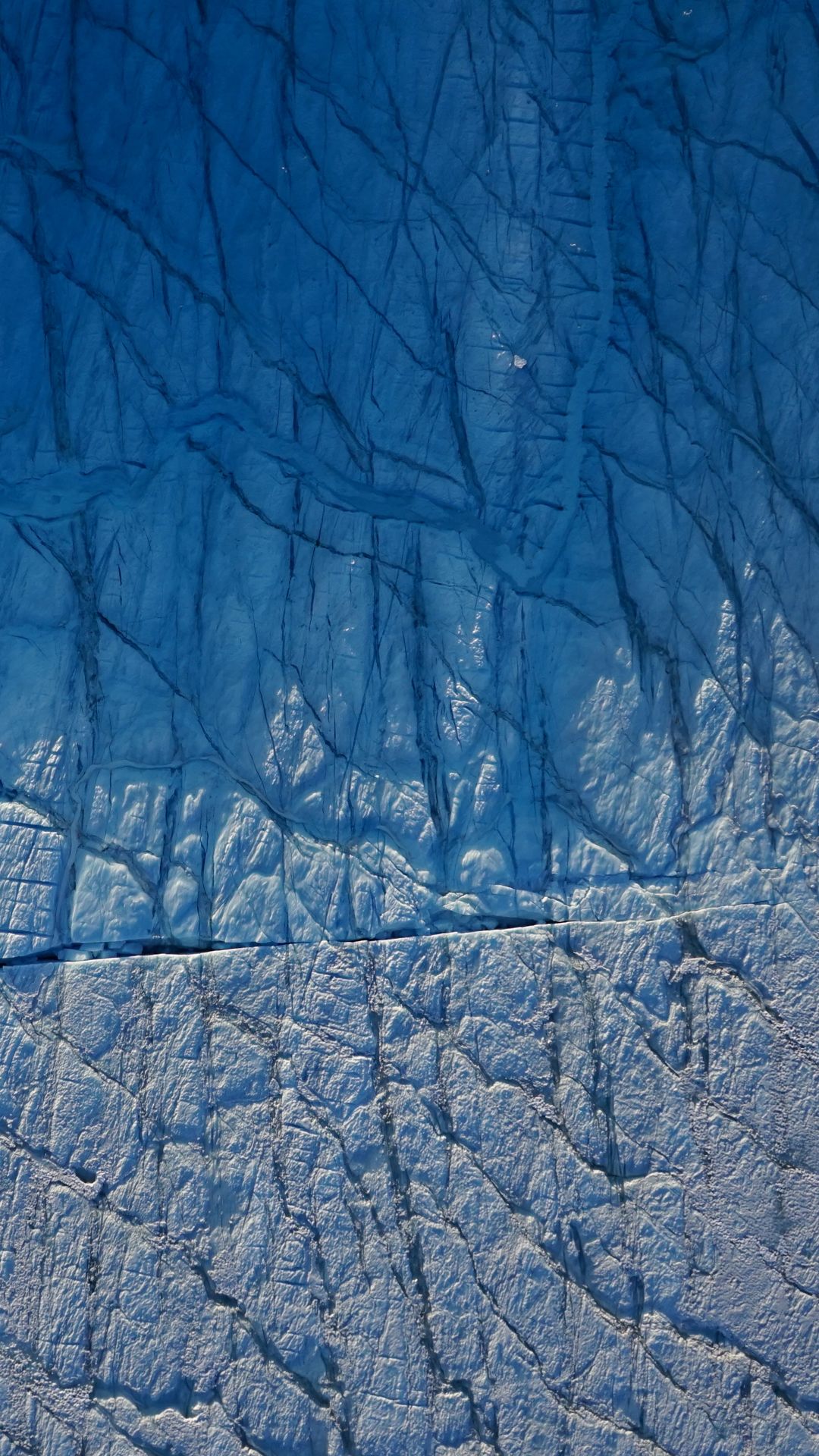 Aerial photograph of ice